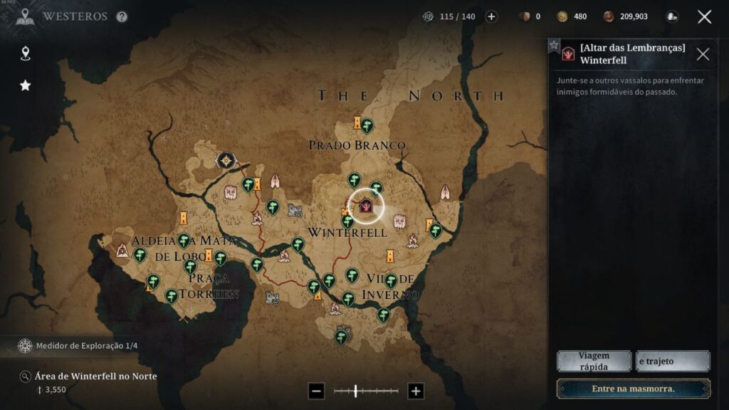subir de nível rápido Game of Thrones