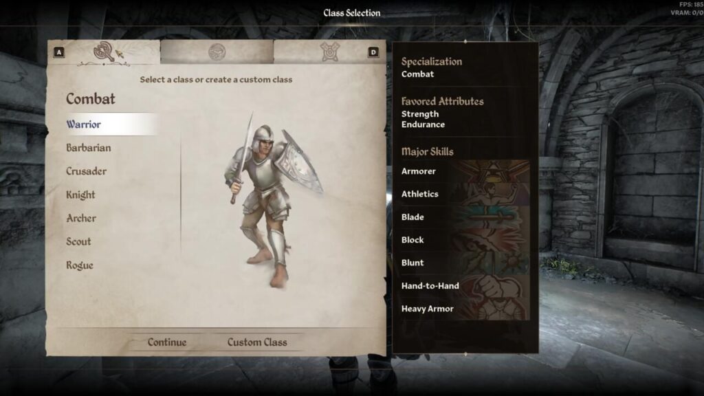 Melhores classes combate em Oblivion Remastered
